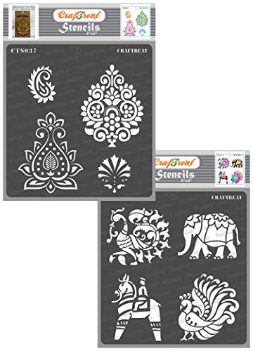 CrafTreat Indian Stencil 6" x 6" CrafTreat Indian Stencil 6" x 6" von CrafTreat