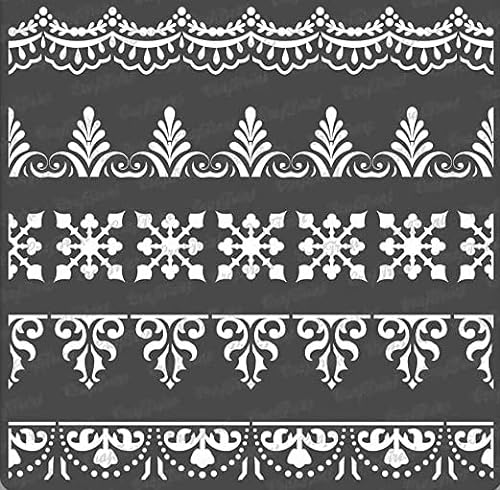 CrafTreat Ornate Stencils (30 cm x 30 cm) Flower Stencils Wall, Reusable Stencils for Painting on Wood, Canvas, Paper, Fabric, Floor, Wall and Tiles, DIY Art and Craft Stencils von CrafTreat