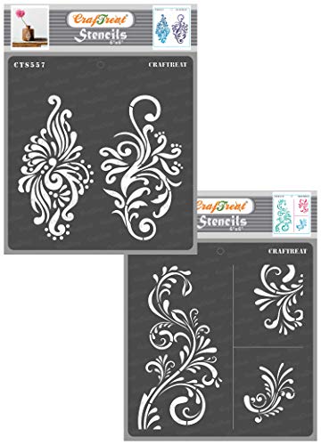 CrafTreat Peacock Stencil Set, Reusable Stencil Set for DIY Home Decoration, Various Media, Card Making, Scrapbooking, Painting on Wood, Furniture, Wall - 6 x 6 Inches CrafTreat Peacock Stencil Set, Reusable Stencil Set for DIY Home Decoration, Various Media, Card Making, Scrapbooking, Painting on Wood, Furniture, Wall - 6 x 6 Inches von CrafTreat