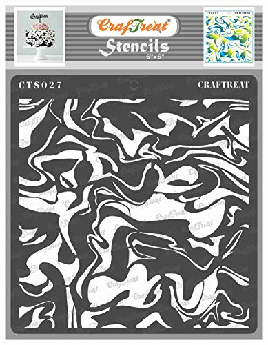 CrafTreat Texture Stencils for Crafts Reusable Vintage - Marble - Size: 15 x 15 cm - Texture Pattern Stencil for Furniture Painting - Background Stencils for Painting on Concrete, Canvas CrafTreat Texture Stencils for Crafts Reusable Vintage - Marble - Size: 15 x 15 cm - Texture Pattern Stencil for Furniture Painting - Background Stencils for Painting on Concrete, Canvas von CrafTreat