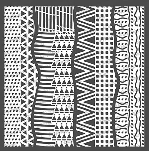CrafTreat wiederverwendbare gemusterte Schablone zum Malen – 15,2 x 15,2 cm – Hintergrundschablonen für die Kartengestaltung für Kunstjournaling – strukturierte Schablonen für gemischte Medien CrafTreat wiederverwendbare gemusterte Schablone zum Malen – 15,2 x 15,2 cm – Hintergrundschablonen für die Kartengestaltung für Kunstjournaling – strukturierte Schablonen für gemischte Medien von CrafTreat