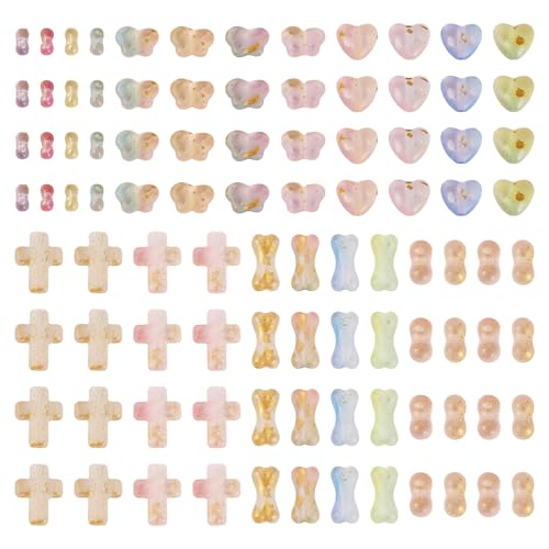 Crafans 150 g Goldfolie, verschiedene Perlen, Schmuckherstellung, Set, Schmetterling, Kreuz, Knochen und Kreuz, Acryl-Abstandshalter, Sterne, Bastelperlen, Großpackung für DIY-Armbänder, Halsketten Crafans 150 g Goldfolie, verschiedene Perlen, Schmuckherstellung, Set, Schmetterling, Kreuz, Knochen und Kreuz, Acryl-Abstandshalter, Sterne, Bastelperlen, Großpackung für DIY-Armbänder, Halsketten von Crafans