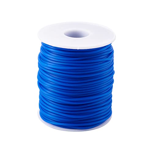Crafans 2 mm Hohlrohr-Gummikordel 54,68 Meter/Rolle, reine Farbe, Gummischlauchschnüre für Schmuckherstellung, DIY, Handwerk, Armband, Schlauchstricken, Blau Crafans 2 mm Hohlrohr-Gummikordel 54,68 Meter/Rolle, reine Farbe, Gummischlauchschnüre für Schmuckherstellung, DIY, Handwerk, Armband, Schlauchstricken, Blau von Crafans