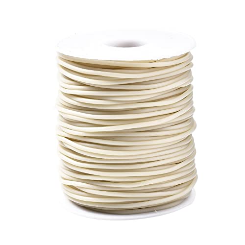 Crafans Gummikordel für Hohlrohre, 2 mm, 50 m/Rolle, reine Farbe, für Schmuckherstellung, Basteln, Armband, röhrenförmig, hellbraun Crafans Gummikordel für Hohlrohre, 2 mm, 50 m/Rolle, reine Farbe, für Schmuckherstellung, Basteln, Armband, röhrenförmig, hellbraun von Crafans