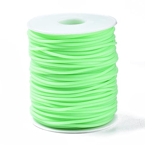 Crafans 2 mm Hohlrohr-Gummikordel 54,68 Meter/Rolle, reine Farbe, Gummischlauchschnüre für Schmuckherstellung, DIY, Handwerk, Armband, Schlauchstricken, Hellgrün Crafans 2 mm Hohlrohr-Gummikordel 54,68 Meter/Rolle, reine Farbe, Gummischlauchschnüre für Schmuckherstellung, DIY, Handwerk, Armband, Schlauchstricken, Hellgrün von Crafans