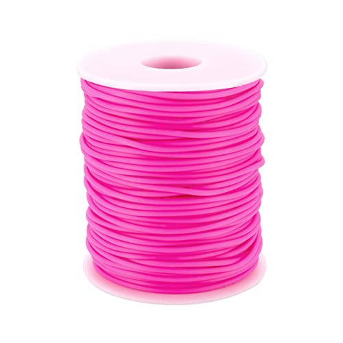 Crafans 2 mm Hohlrohr-Gummikordel 54,68 Meter/Rolle, reine Farbe, Gummischlauchschnüre für Schmuckherstellung, DIY, Handwerk, Armband, Schlauchstricken, Kamelie Crafans 2 mm Hohlrohr-Gummikordel 54,68 Meter/Rolle, reine Farbe, Gummischlauchschnüre für Schmuckherstellung, DIY, Handwerk, Armband, Schlauchstricken, Kamelie von Crafans