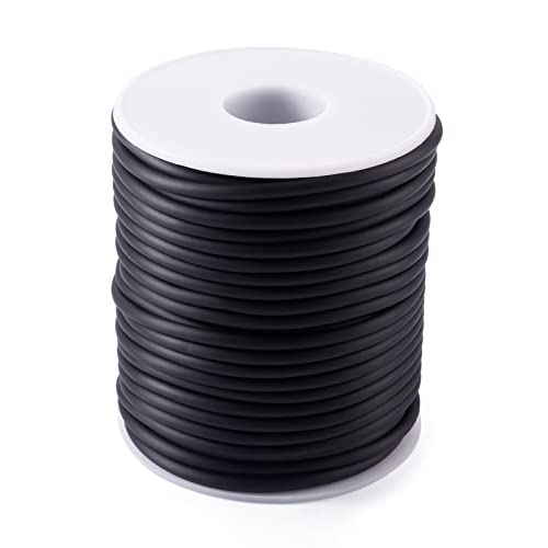 Crafans 27,34 Yards/Rolle Hohlrohr Gummikordel Schwarz 3 mm Rohr Gummikordel für Schmuckherstellung DIY Handwerk Armband Schlauchstricken Kleidungsstücke Crafans 27,34 Yards/Rolle Hohlrohr Gummikordel Schwarz 3 mm Rohr Gummikordel für Schmuckherstellung DIY Handwerk Armband Schlauchstricken Kleidungsstücke von Crafans