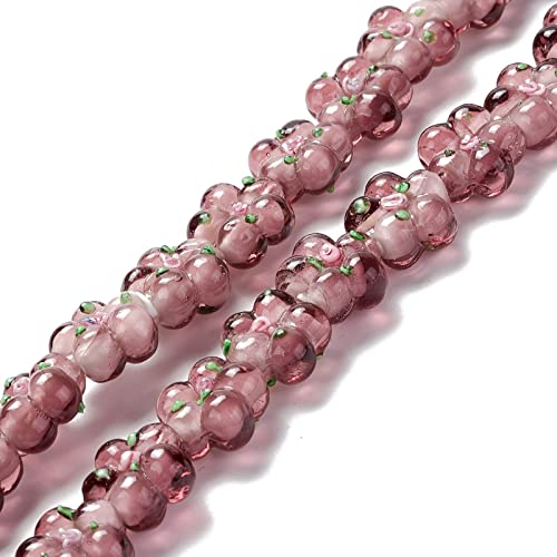 Crafans 28 Stück Blumen-Lampwork-Perlen, 5 Blütenblätter, kleine Blumen, Lampwork, Glasperlen für DIY, Armband, Halskette, Abstandshalter, Perlen, handgefertigte Schmuckherstellung (rosiges braun) Crafans 28 Stück Blumen-Lampwork-Perlen, 5 Blütenblätter, kleine Blumen, Lampwork, Glasperlen für DIY, Armband, Halskette, Abstandshalter, Perlen, handgefertigte Schmuckherstellung (rosiges braun) von Crafans