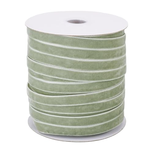 Crafans 46 Meter einseitiges Samtband, 10 mm, olivgrünes Samtband, Schleifenherstellung, Bänder für Bastelarbeiten, Geschenkverpackungen, Choker, Haargummis, Kleidungszubehör Crafans 46 Meter einseitiges Samtband, 10 mm, olivgrünes Samtband, Schleifenherstellung, Bänder für Bastelarbeiten, Geschenkverpackungen, Choker, Haargummis, Kleidungszubehör von Crafans