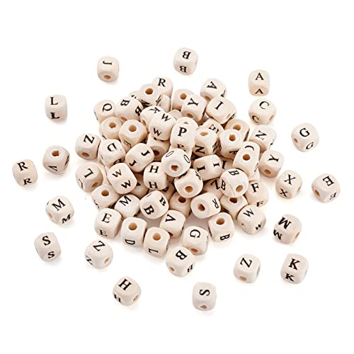 Crafans Buchstabenperlen aus Naturholz, A-Z, Würfel, Alphabet-Perlen, 10 mm, Würfel-Buchstaben, Abstandshalter, Freundschaftsarmband, Schmuckperlen für DIY, Schlüsselanhänger, Armband, Crafans Buchstabenperlen aus Naturholz, A-Z, Würfel, Alphabet-Perlen, 10 mm, Würfel-Buchstaben, Abstandshalter, Freundschaftsarmband, Schmuckperlen für DIY, Schlüsselanhänger, Armband, von Crafans