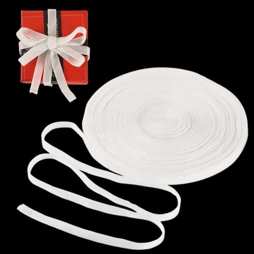 Crafans Doppelseitiges Samtband, 10 mm, weißes Samtband, Vintage-Band für Bastelarbeiten, Geschenkverpackungen, Choker, Haargummi, 20 Meter Crafans Doppelseitiges Samtband, 10 mm, weißes Samtband, Vintage-Band für Bastelarbeiten, Geschenkverpackungen, Choker, Haargummi, 20 Meter von Crafans