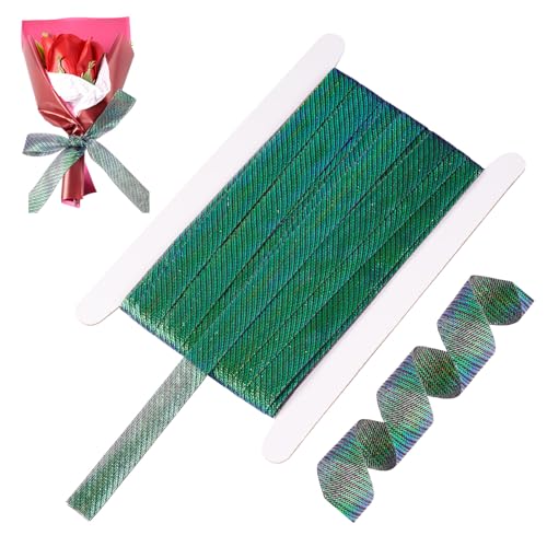 Crafans Glitzernde Polyester-Twill-Bänder, 15 mm breit, mittelgroß, meergrün, dekorative Bordüre, Weihnachtsband für Geschenk, Blumenstrauß, Verpackung, Party, Heimdekoration, 20 Meter Crafans Glitzernde Polyester-Twill-Bänder, 15 mm breit, mittelgroß, meergrün, dekorative Bordüre, Weihnachtsband für Geschenk, Blumenstrauß, Verpackung, Party, Heimdekoration, 20 Meter von Crafans