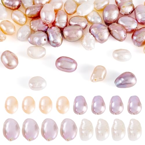 Crafans Natürliche Süßwasser-Zuchtperlen, 5 mm, polierte Perlen, 4 Farben, unregelmäßige natürliche Süßwasserperlen, für DIY-Armbänder, Halsketten, Schmuckherstellung, 40 Stück Crafans Natürliche Süßwasser-Zuchtperlen, 5 mm, polierte Perlen, 4 Farben, unregelmäßige natürliche Süßwasserperlen, für DIY-Armbänder, Halsketten, Schmuckherstellung, 40 Stück von Crafans