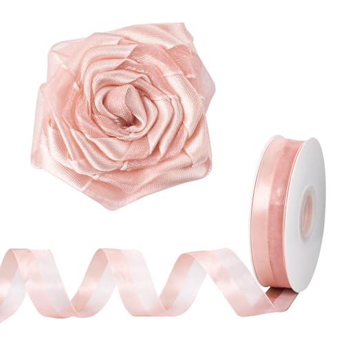 Crafans Nylonbänder, 26 mm, 26 mm, zweifarbige Bänder für Geschenkverpackung, Party, Hochzeit, Dekoration, 45 Meter Crafans Nylonbänder, 26 mm, 26 mm, zweifarbige Bänder für Geschenkverpackung, Party, Hochzeit, Dekoration, 45 Meter von Crafans