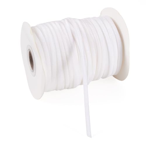Crafans Samtband, einseitig, Weiß, 46 m, 3 mm, Schleifenband für Bastelarbeiten, Geschenkverpackungen, Schleife, Choker, Haargummi, Weiß Crafans Samtband, einseitig, Weiß, 46 m, 3 mm, Schleifenband für Bastelarbeiten, Geschenkverpackungen, Schleife, Choker, Haargummi, Weiß von Crafans