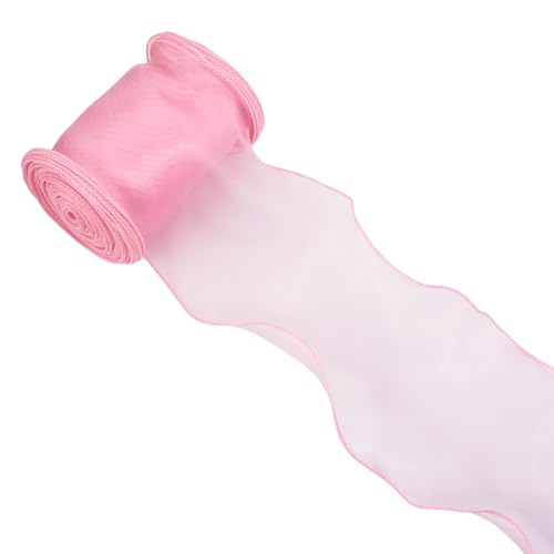 Crafans Transparente Polyesterbänder, 120 mm, schimmerndes Organzaband, Polyester-Chiffon-Bordüre für Geschenkverpackungen, Hochzeitskleidungszubehör, 12 m Crafans Transparente Polyesterbänder, 120 mm, schimmerndes Organzaband, Polyester-Chiffon-Bordüre für Geschenkverpackungen, Hochzeitskleidungszubehör, 12 m von Crafans