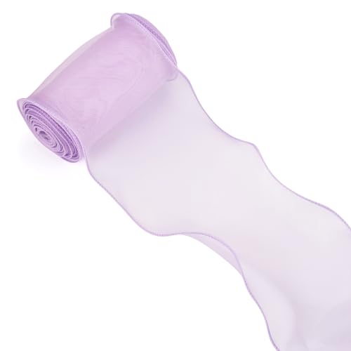 Crafans Transparentes Polyesterband, 120 mm, schimmerndes Organzaband, Polyester-Chiffon-Bordüre für Geschenkverpackungen, Hochzeitskleidungszubehör, 12 m Crafans Transparentes Polyesterband, 120 mm, schimmerndes Organzaband, Polyester-Chiffon-Bordüre für Geschenkverpackungen, Hochzeitskleidungszubehör, 12 m von Crafans