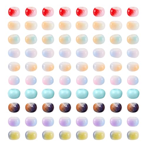 Crafans Zweifarbige Glas-Rocailles, 3 mm, rund, farbig, Mini-Glasperlen, 9 Farben, 8/0, Backfarbe, Rocailles, Großpackung für DIY-Armbänder, Halsketten, Schmuckherstellung, 1530 Stück Crafans Zweifarbige Glas-Rocailles, 3 mm, rund, farbig, Mini-Glasperlen, 9 Farben, 8/0, Backfarbe, Rocailles, Großpackung für DIY-Armbänder, Halsketten, Schmuckherstellung, 1530 Stück von Crafans