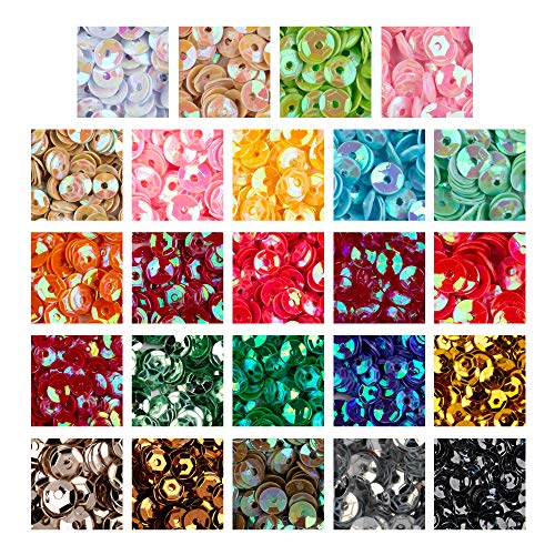 Crafare 4 mm lose Körbchen Pailletten 24 Farben 22000 Stück Regenbogen-Pailletten Bulk Irisierende Flitter Handwerk für Zuhause Urlaub DIY Kunst Handwerk Crafare 4 mm lose Körbchen Pailletten 24 Farben 22000 Stück Regenbogen-Pailletten Bulk Irisierende Flitter Handwerk für Zuhause Urlaub DIY Kunst Handwerk von Crafare
