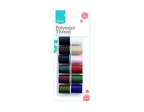 Polyesterfaden Nähfaden – 12 Stück – jede Rolle 32 Meter Polyesterfaden Nähfaden – 12 Stück – jede Rolle 32 Meter von Craft 4 You
