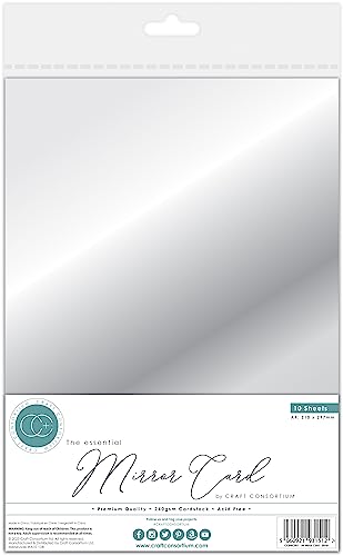 Craft Consortium The Essential Mirror Card A4-Silver Craft Consortium The Essential Mirror Card A4-Silver von Craft Consortium