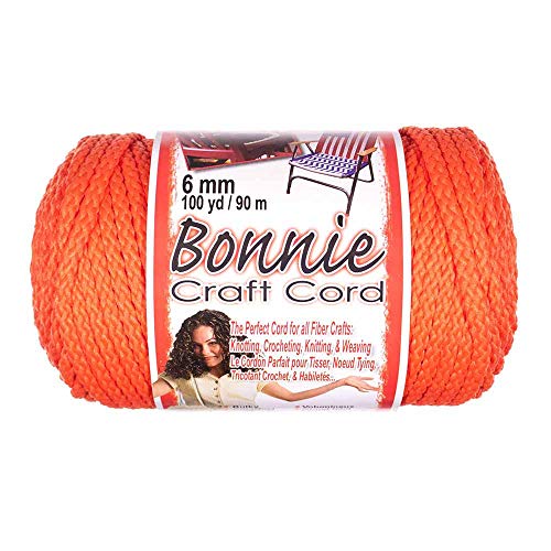 Craft County Bonnie Cord – 6 mm Durchmesser – 91 m Länge (orange) von Craft County