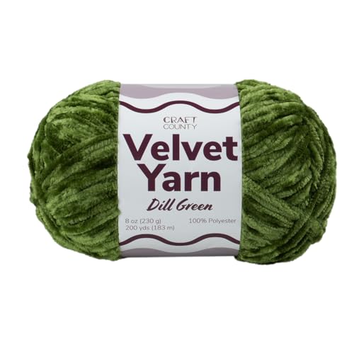 Craft County Bulky 5 Velvet Garn - Superweiches Polyestergarn für Decken, Wohnkultur und mehr! Craft County Bulky 5 Velvet Garn - Superweiches Polyestergarn für Decken, Wohnkultur und mehr! von Craft County