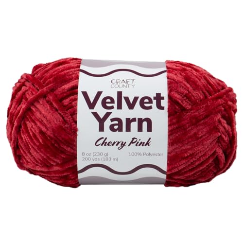 Craft County Bulky 5 Velvet Garn - Superweiches Polyestergarn für Decken, Wohnkultur und mehr! Craft County Bulky 5 Velvet Garn - Superweiches Polyestergarn für Decken, Wohnkultur und mehr! von Craft County