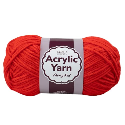 Craft County Medium 4 Acrylgarn – 200 Meter super lebendiges Garn für Decken, Schals, Hüte und mehr Craft County Medium 4 Acrylgarn – 200 Meter super lebendiges Garn für Decken, Schals, Hüte und mehr von Craft County
