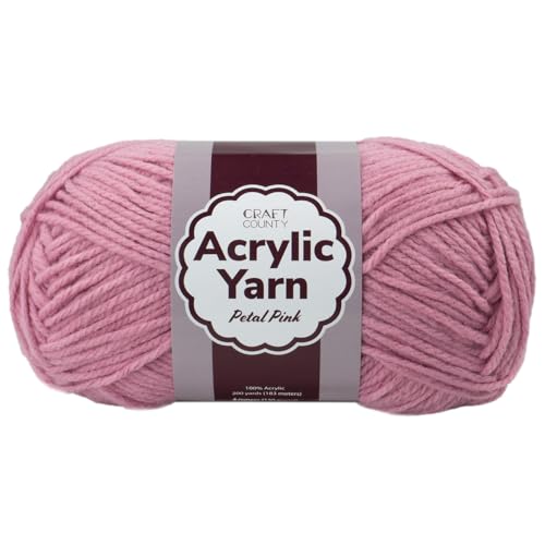 Craft County Medium 4 Acrylgarn – 200 Meter super lebendiges Garn für Decken, Schals, Hüte und mehr Craft County Medium 4 Acrylgarn – 200 Meter super lebendiges Garn für Decken, Schals, Hüte und mehr von Craft County