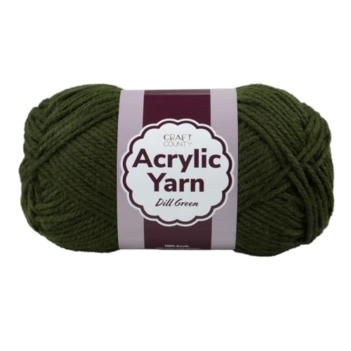 Craft County Medium 4 Acrylgarn – 200 Meter super lebendiges Garn für Decken, Schals, Hüte und mehr Craft County Medium 4 Acrylgarn – 200 Meter super lebendiges Garn für Decken, Schals, Hüte und mehr von Craft County
