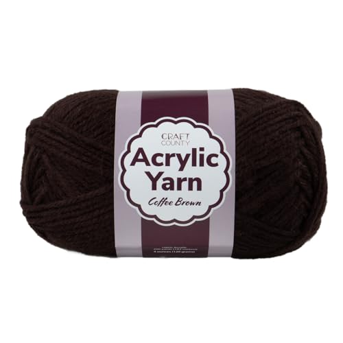 Craft County Medium 4 Acrylgarn – 200 Meter super lebendiges Garn für Decken, Schals, Hüte und mehr Craft County Medium 4 Acrylgarn – 200 Meter super lebendiges Garn für Decken, Schals, Hüte und mehr von Craft County