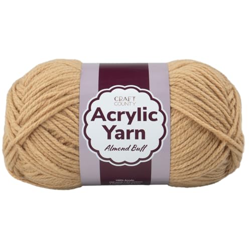 Craft County Medium 4 Acrylgarn – 200 Meter super lebendiges Garn für Decken, Schals, Hüte und mehr Craft County Medium 4 Acrylgarn – 200 Meter super lebendiges Garn für Decken, Schals, Hüte und mehr von Craft County