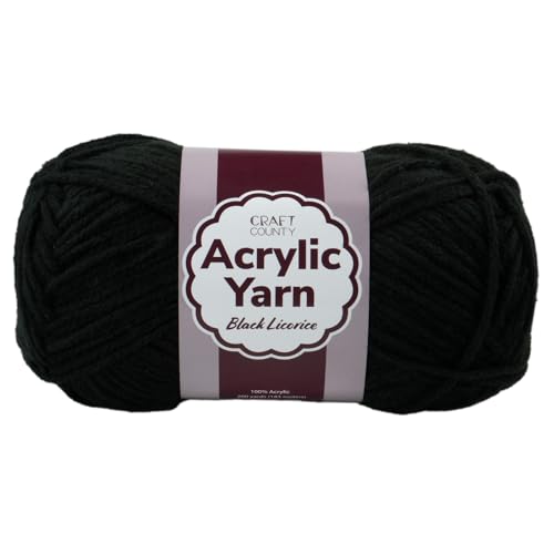 Craft County Medium 4 Acrylgarn – 200 Meter super lebendiges Garn für Decken, Schals, Hüte und mehr Craft County Medium 4 Acrylgarn – 200 Meter super lebendiges Garn für Decken, Schals, Hüte und mehr von Craft County