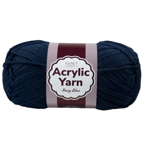 Craft County Medium 4 Acrylgarn – 200 Meter super lebendiges Garn für Decken, Schals, Hüte und mehr Craft County Medium 4 Acrylgarn – 200 Meter super lebendiges Garn für Decken, Schals, Hüte und mehr von Craft County