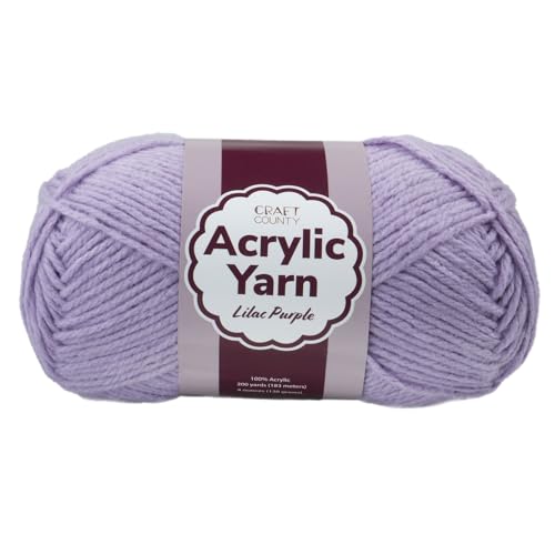Craft County Medium 4 Acrylgarn – 200 Meter super lebendiges Garn für Decken, Schals, Hüte und mehr Craft County Medium 4 Acrylgarn – 200 Meter super lebendiges Garn für Decken, Schals, Hüte und mehr von Craft County