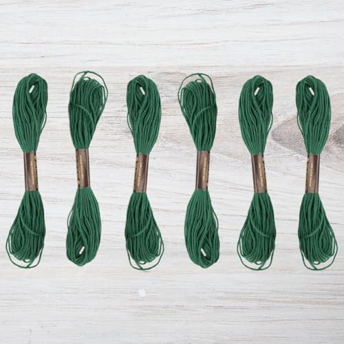 Sticktwist Pack - 6 Knäuel, je 8 Meter - Caldon Green Sticktwist für Handarbeiten, DIY Armbänder, Basteln, Weben Sticktwist Pack - 6 Knäuel, je 8 Meter - Caldon Green Sticktwist für Handarbeiten, DIY Armbänder, Basteln, Weben von Craft County