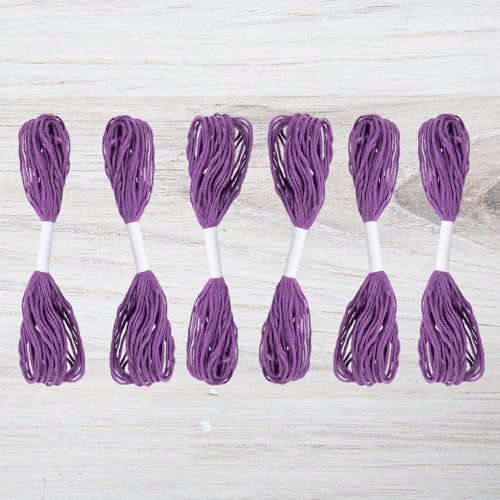Sticktwist Pack - 6 Knäuel, je 8 Meter - Violettes Stickgarn für Handarbeiten, DIY-Armbänder, Basteln, Weben Sticktwist Pack - 6 Knäuel, je 8 Meter - Violettes Stickgarn für Handarbeiten, DIY-Armbänder, Basteln, Weben von Craft County