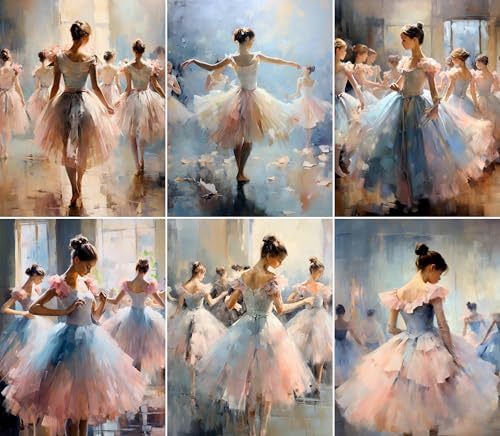 Ballet Studio Reispapier, 20 x 26,5 cm (6 Blatt) – 6 x Découpage-Ballettpapiere für Collage, gemischte Medien, Kartenherstellung und Basteln, Decoupage von CRAFT KREATIVELY von Craft Kreatively