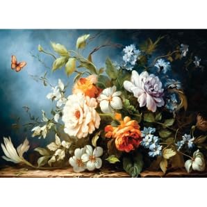 Dunkler Blumenstrauß, Reispapier, 29,2 x 40,6 cm, für Decoupage, Möbelhandwerk Dunkler Blumenstrauß, Reispapier, 29,2 x 40,6 cm, für Decoupage, Möbelhandwerk von Craft Kreatively