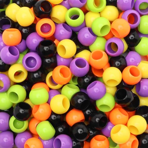 300 Acrylperlen, 12 mm mit 5,7 mm großem Loch, Halloween-Mix von Craft Making Shop