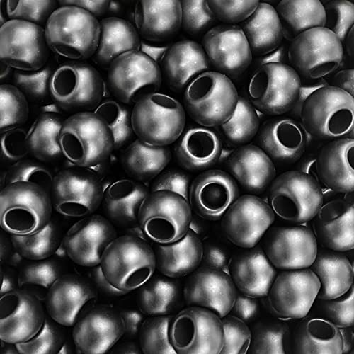 Acrylperlen, matt, matt, 12 mm, mit 5,7 mm großem europäischem Loch, 100 Stück Acrylperlen, matt, matt, 12 mm, mit 5,7 mm großem europäischem Loch, 100 Stück von Craft Making Shop