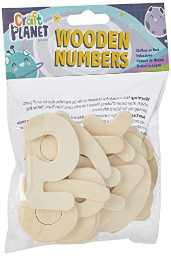 Craft Planet 20 Natur Holz Nummer, beige Craft Planet 20 Natur Holz Nummer, beige von Craft Planet