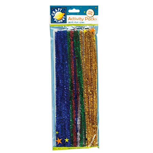 Craft Planet 300 mm Glitzer Vorbau, 40 Stück, Mehrfarbig Craft Planet 300 mm Glitzer Vorbau, 40 Stück, Mehrfarbig von Craft Planet