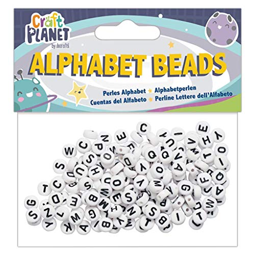 Craft Planet Alphabet Beads 160 Stück - Weiß Small Craft Planet Alphabet Beads 160 Stück - Weiß Small von Craft Planet