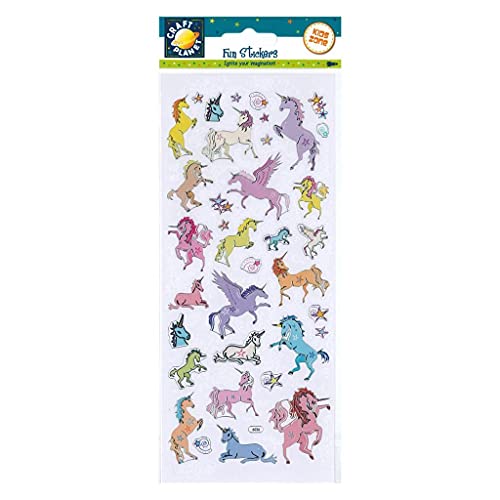 Craft Planet CPT 6561086 Sticker, sortiert, Unicorn von Craft Planet