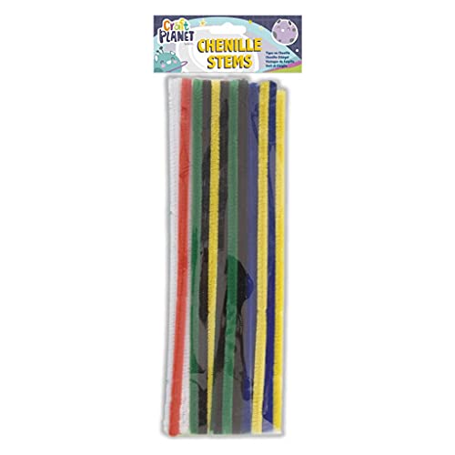 Craft Planet CPT 6601106 Chenille-Stiele, mehrfarbig von Craft Planet