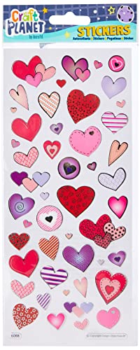 Craft Planet Fun Stickers Aufkleber "Love Hearts" von Craft Planet