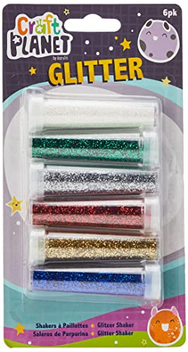 Craft Planet Glitter Shaker, Mehrfarbig, 6 Stück Craft Planet Glitter Shaker, Mehrfarbig, 6 Stück von Craft Planet