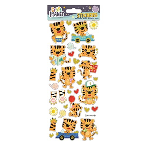 Craft Planet Lustige bunte Aufkleber – "Happy Tiger" sind die idealen Verzierungen für Scrapbooking und zum Basteln von Büchern, Geschenken und Produkten Craft Planet Lustige bunte Aufkleber – "Happy Tiger" sind die idealen Verzierungen für Scrapbooking und zum Basteln von Büchern, Geschenken und Produkten von Craft Planet